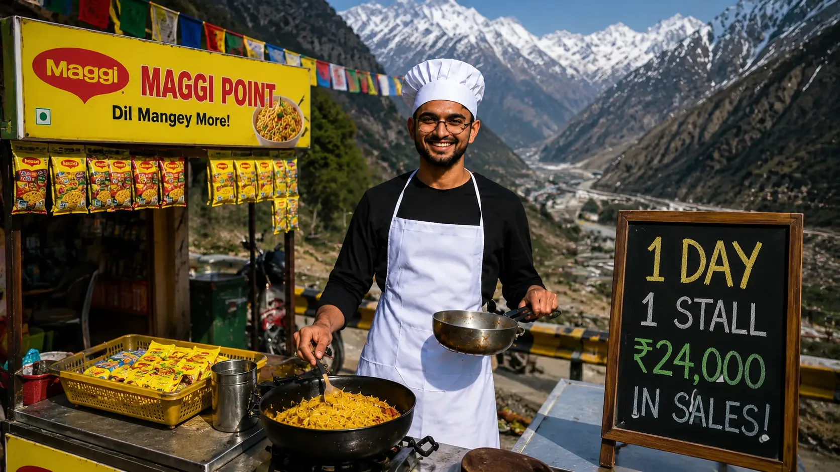 A One-Day Maggi Stall Experiment Unexpectedly Opened a Bigger Conversation About India’s Small Business Economy