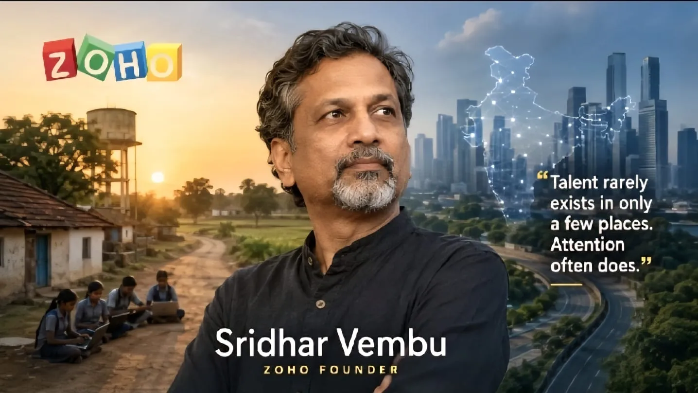Sridhar Vembu Believes India’s Next Growth Story May Begin Far Away From Its Biggest Cities