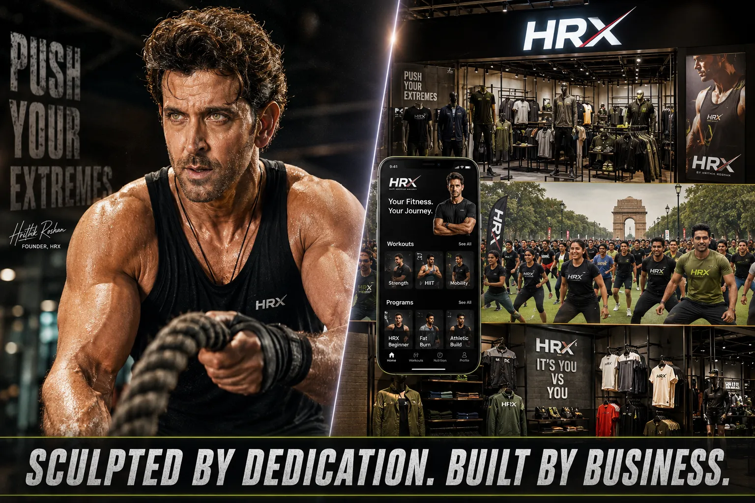 The Greek God of Business: How Hrithik Roshan Built a ₹1,200 Crore Fitness Empire with HRX