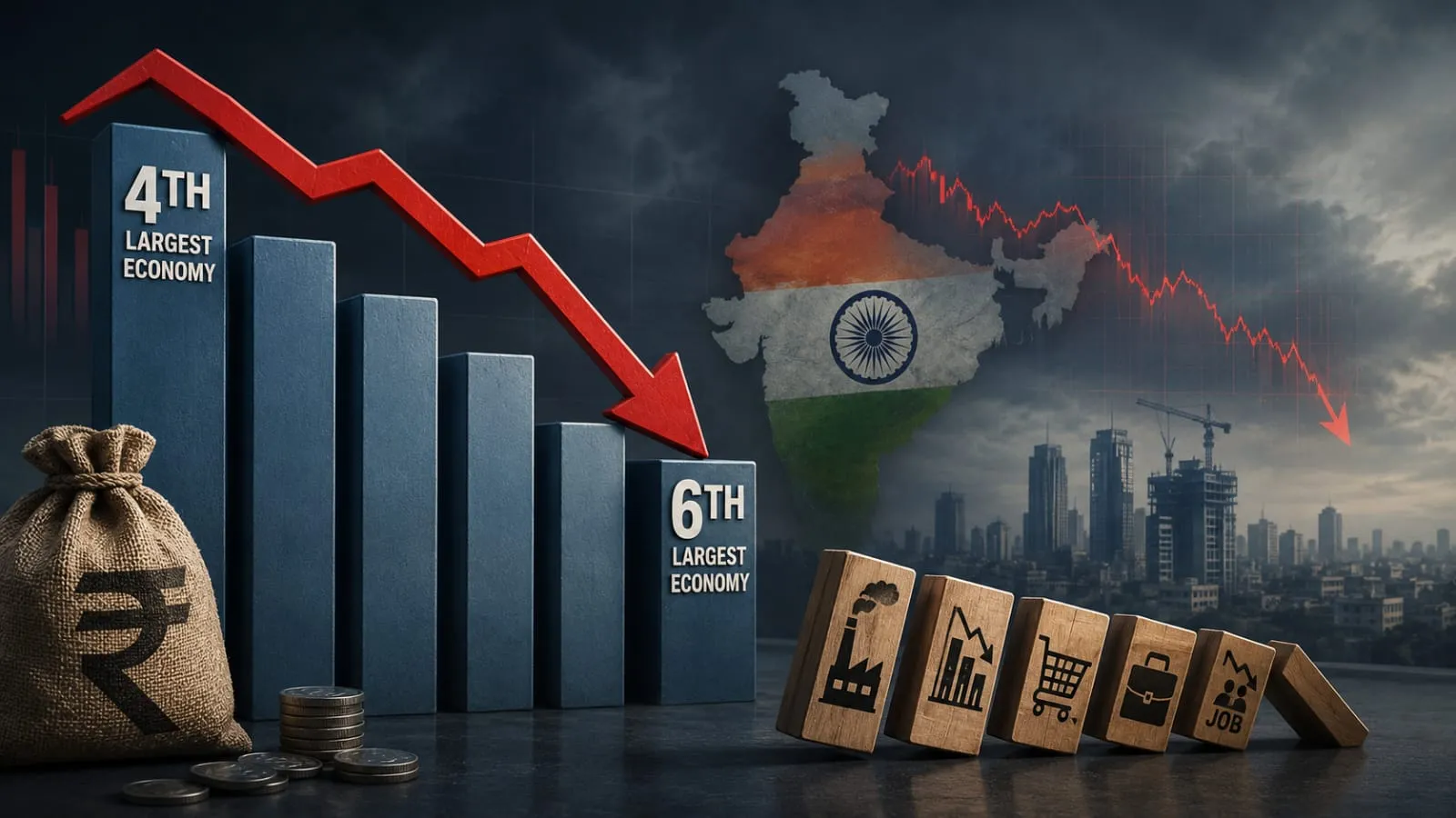 The Currency Illusion: The Untold Human Story Behind India’s Shift from 4th to 6th Largest Economy