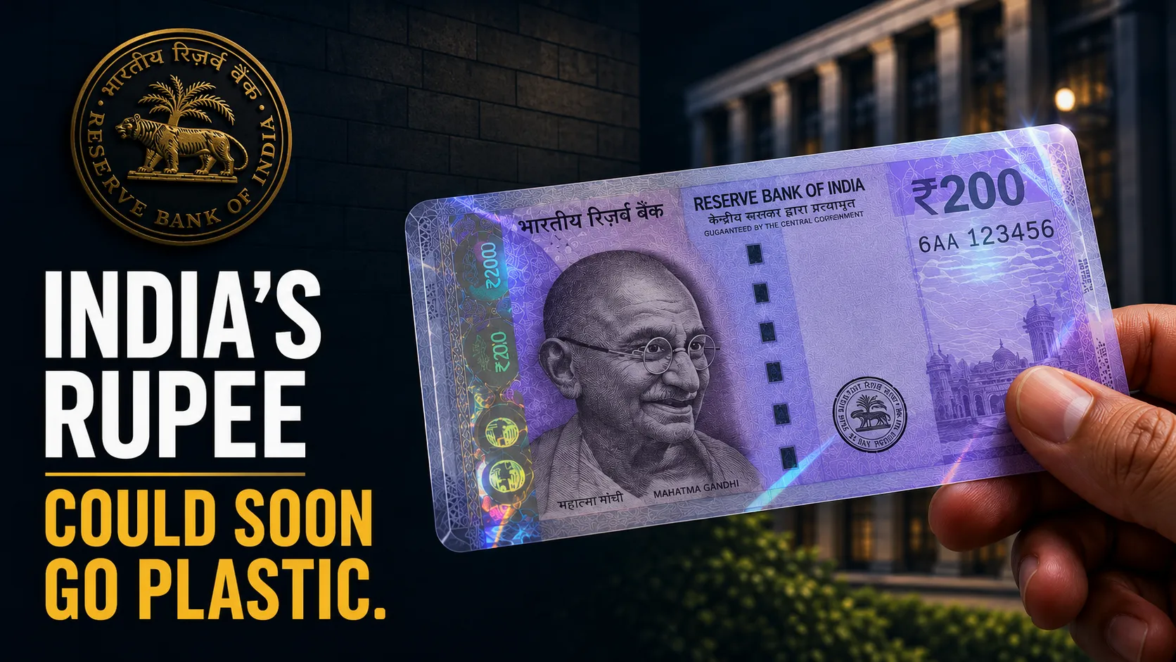 India’s Rupee Could Soon Go Plastic. The Real Story Is Bigger Than A New Banknote.