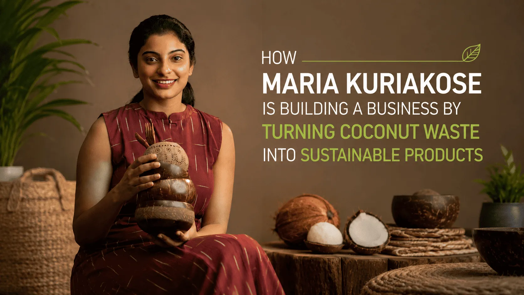 How Maria Kuriakose Is Building A Business By Turning Coconut Waste Into Sustainable Products