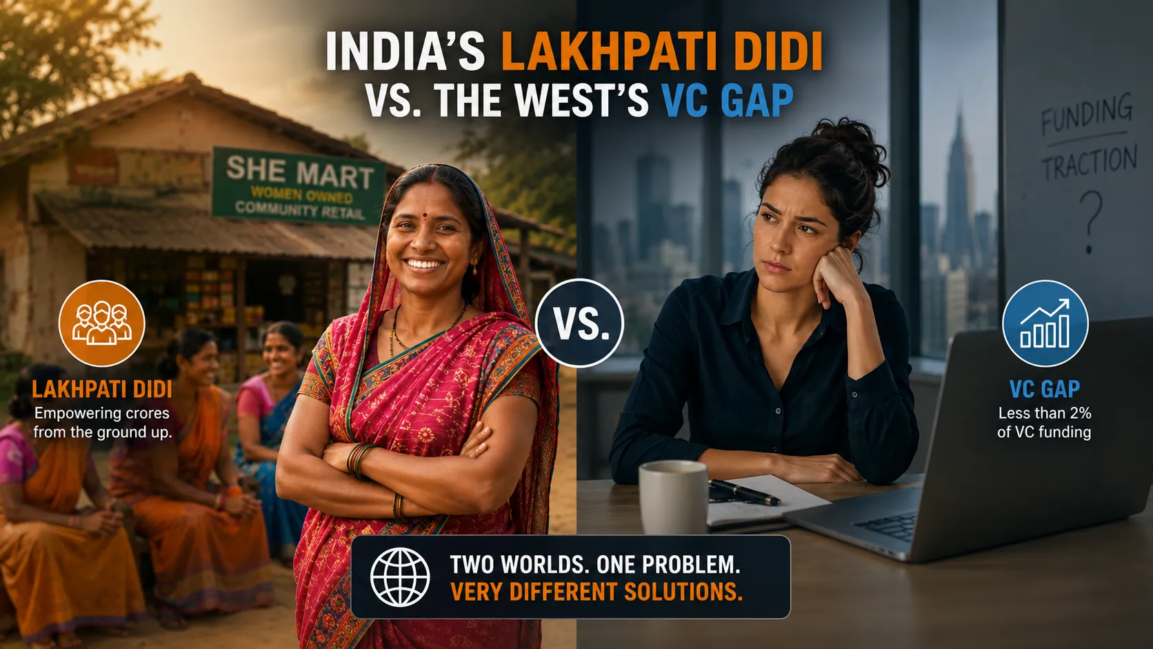 India's Lakhpati Didi vs. The West's VC Gap: A Tale of Two Economies