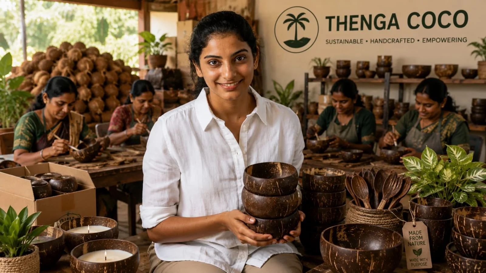 Thenga Coco: How One Woman Turned Coconut Shells Into a ₹3.5 Crore Export Business While Creating Rural Jobs