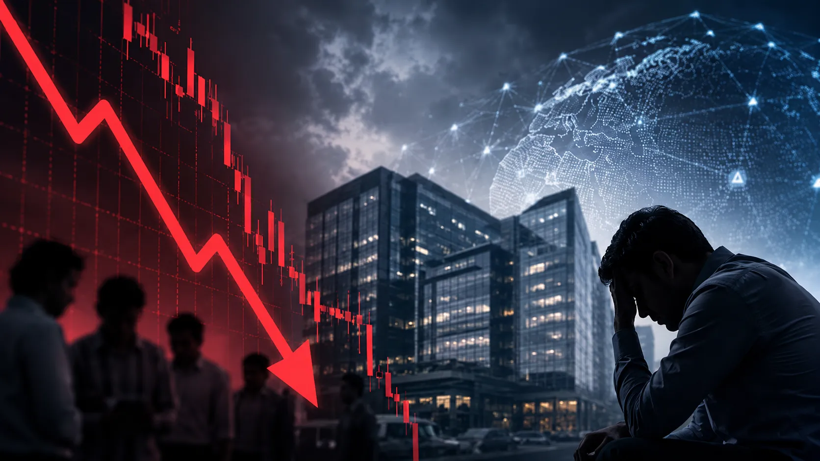 Sensex Crashes 800 Points, Nifty Below 24,000 as IT Stocks Suffer Worst Rout in Three Years