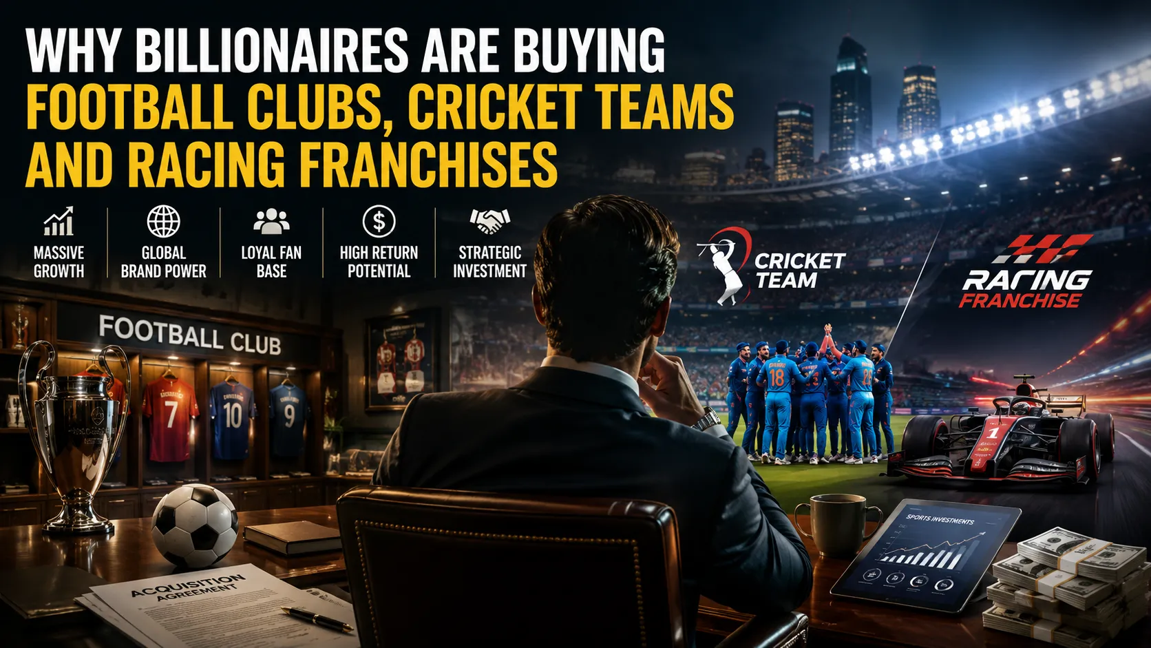 Why Billionaires Are Buying Football Clubs, Cricket Teams and Racing Franchises