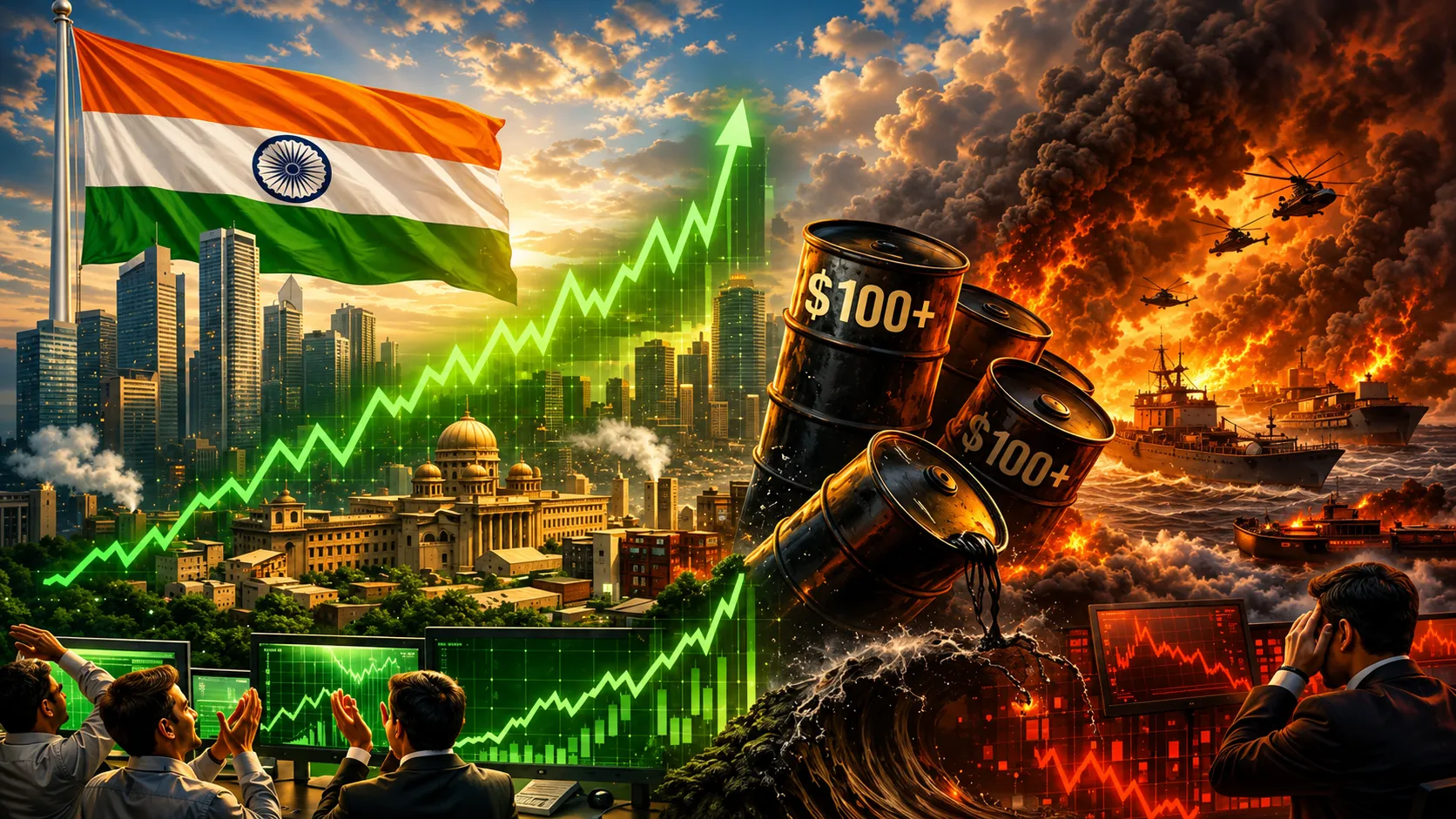 Crude, Conflict And Capital Flight: The Three-Pronged Overhang Weighing On Indian Markets Right Now
