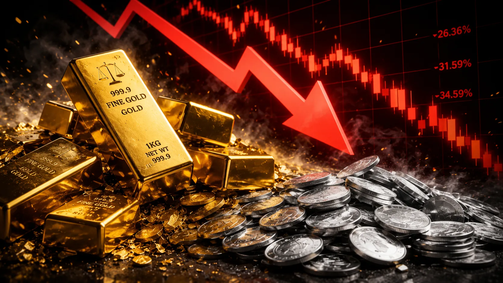 Gold and Silver Hold Their Breath: Precious Metals Trade Mixed as Markets Await the Fed's Verdict