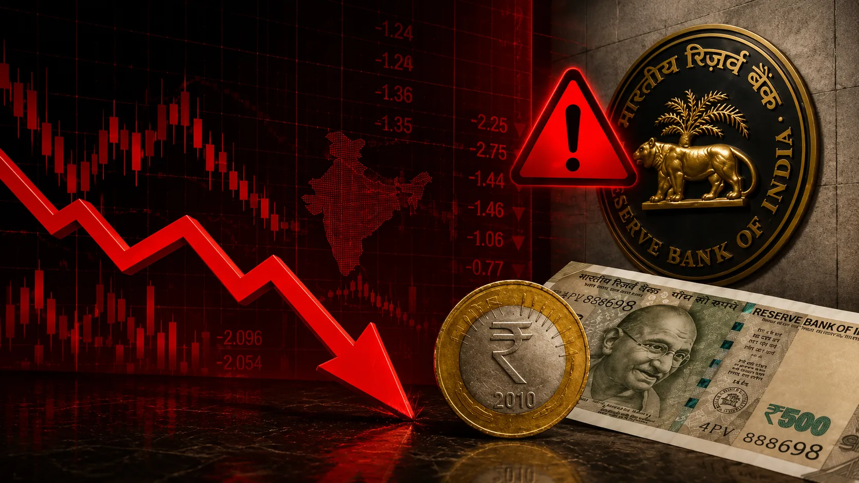 The Rupee Is Flirting With Record Lows Near 97 — Here's Why, and What the RBI Is Doing About It