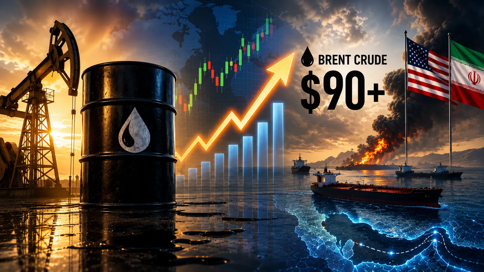 Crude Above $90, Rupee Near 95.6: The Two Numbers Quietly Driving Every Indian Market Call Right Now