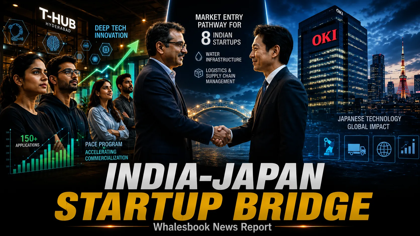 T-Hub and Japan's OKI Select Eight Indian Deeptech Startups for Global Market Entry Programme