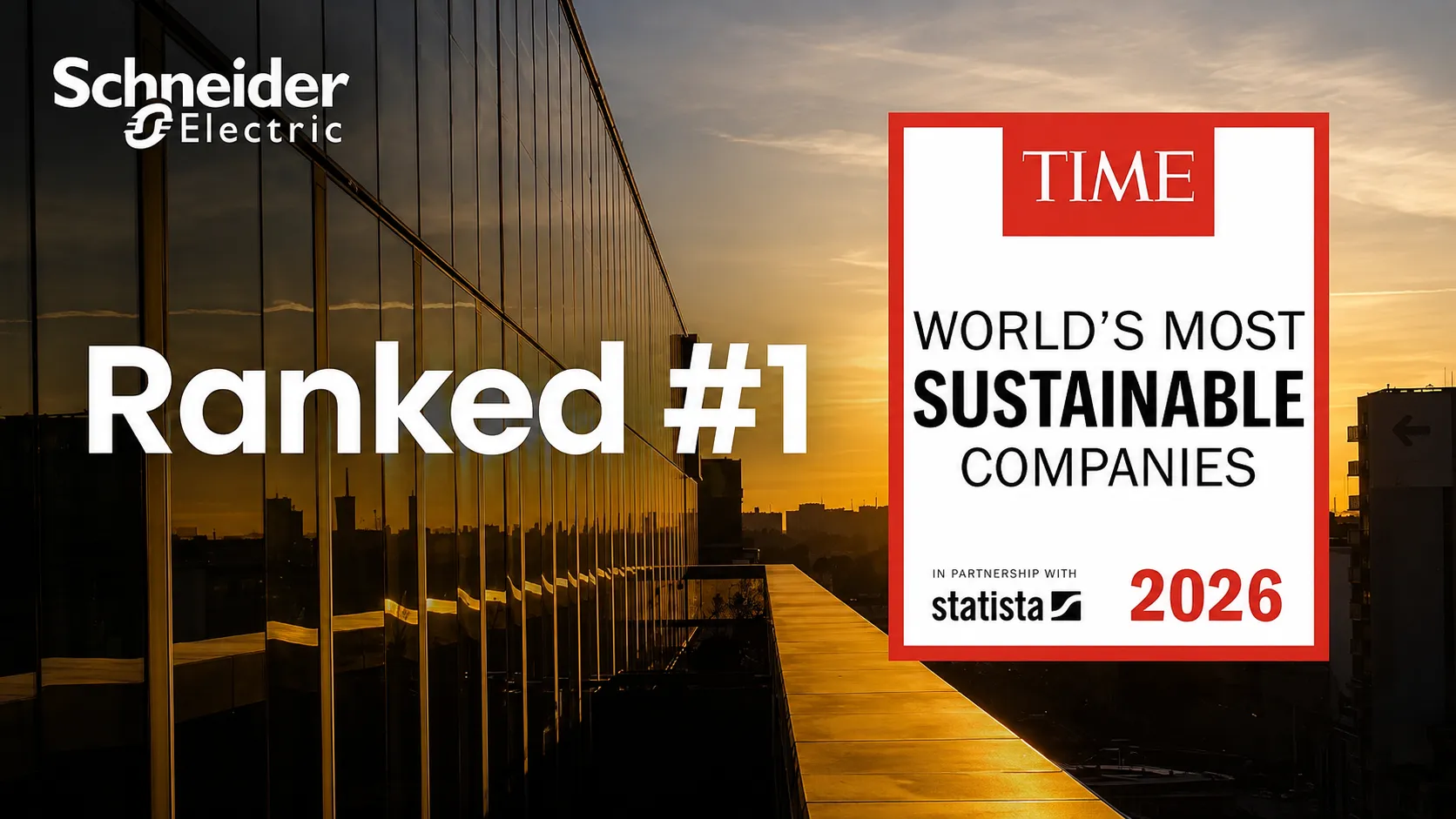 Schneider Electric Tops TIME's Most Sustainable Companies List for Third Consecutive Year