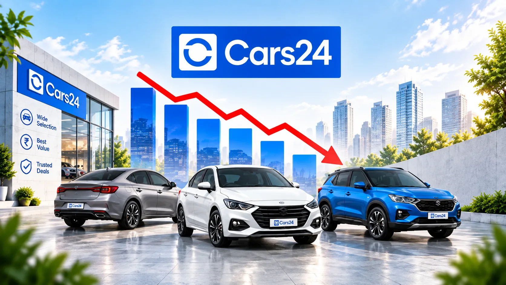 Cars24 India's Revenue Declines for Second Straight Year, Core Business Falls 23% in FY26