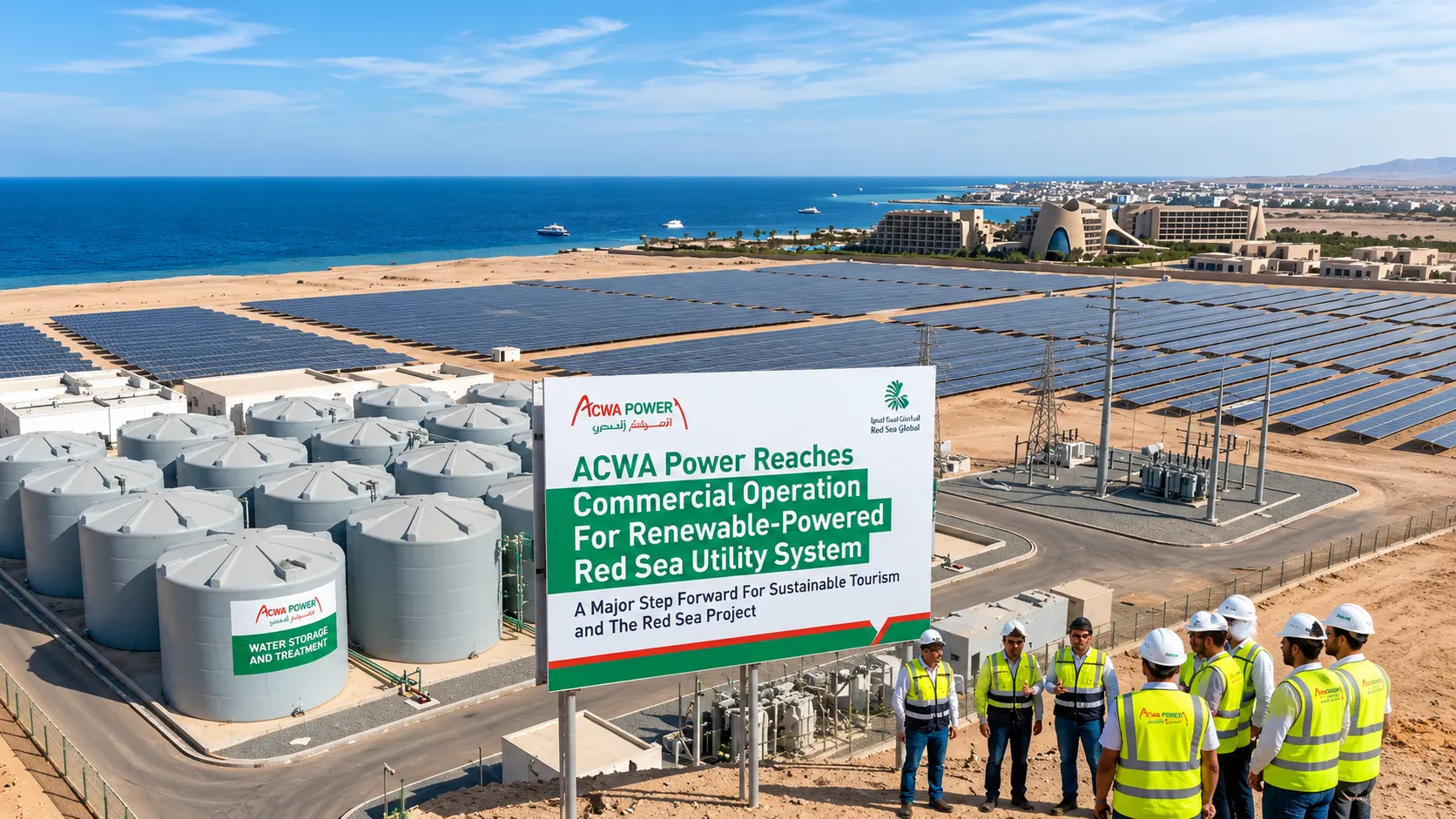 ACWA Power Consortium Reaches Commercial Operation on Red Sea Renewable Utilities System
