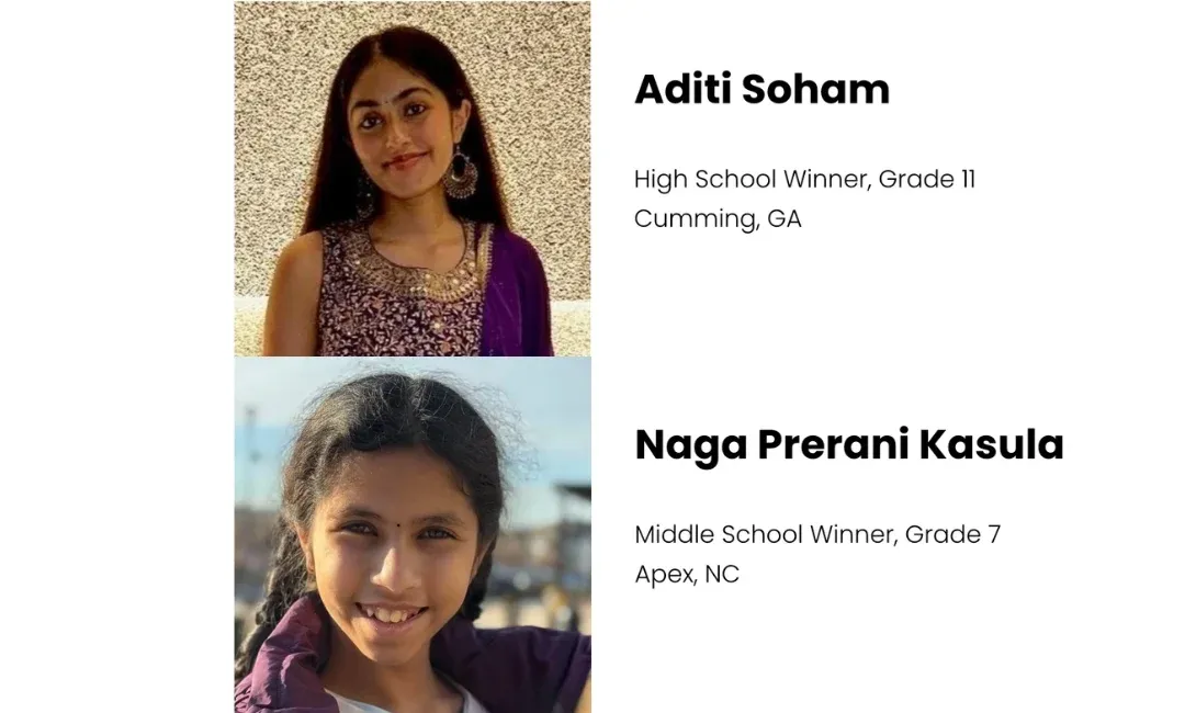 Two Indian American Students Named Winners of IPA's 7th Annual Youth Essay Competition