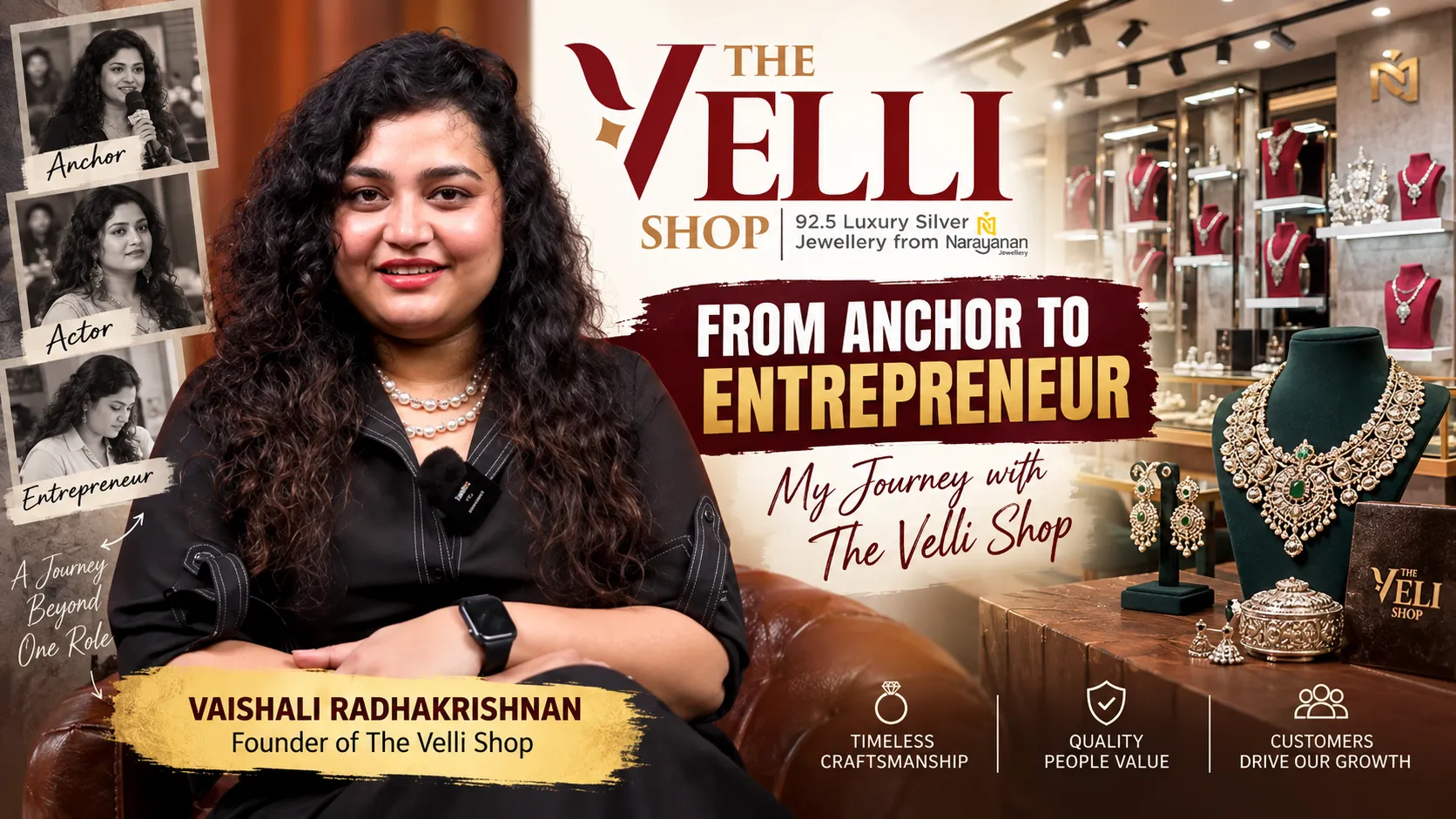 From Anchor to Entrepreneur | Vaishali Radhakrishnan’s Journey with The Velli Shop | TIGI