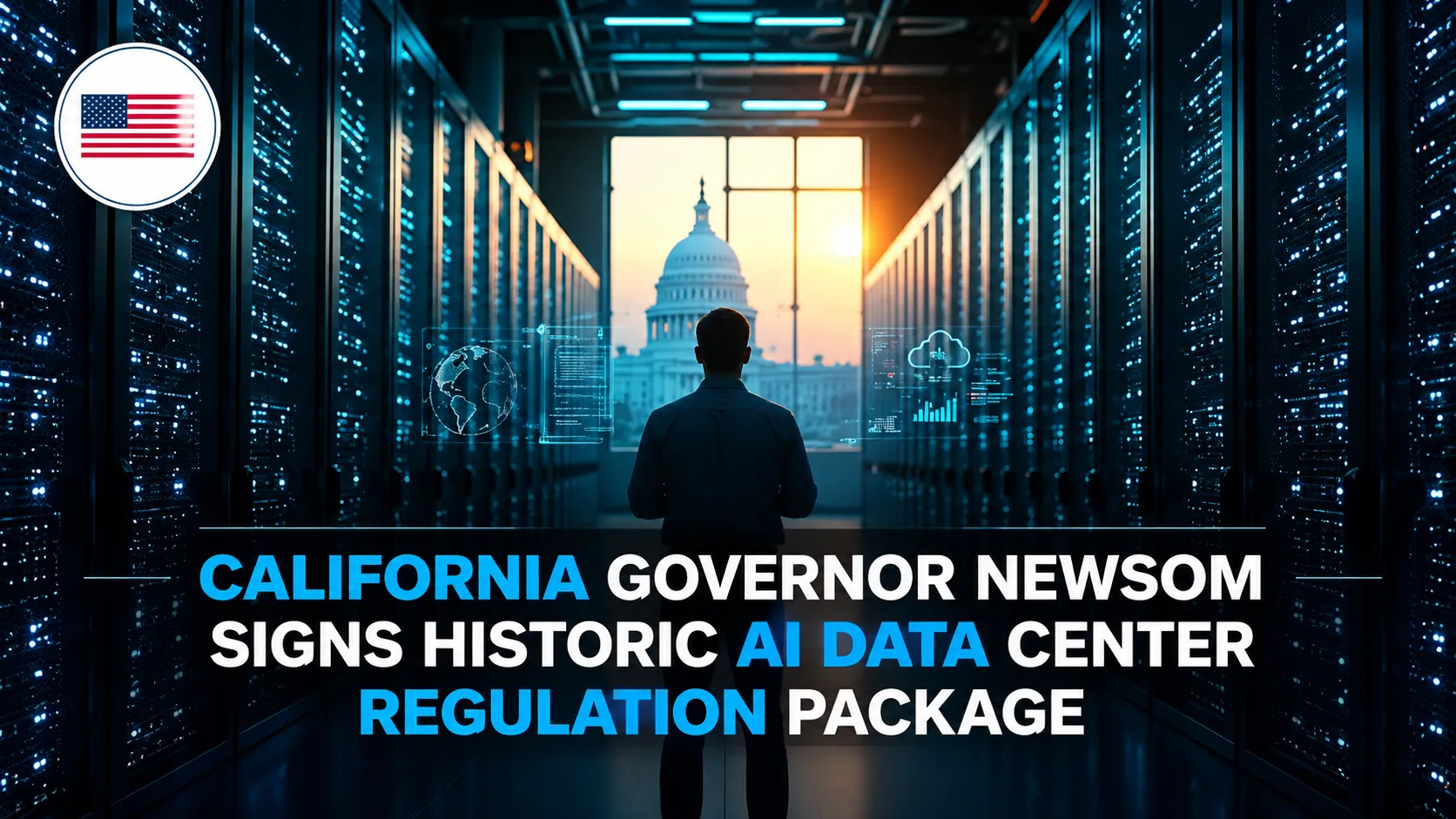 California Makes AI Data Centres Pay for Their Own Power and Water as Newsom Signs Seven-Bill Package