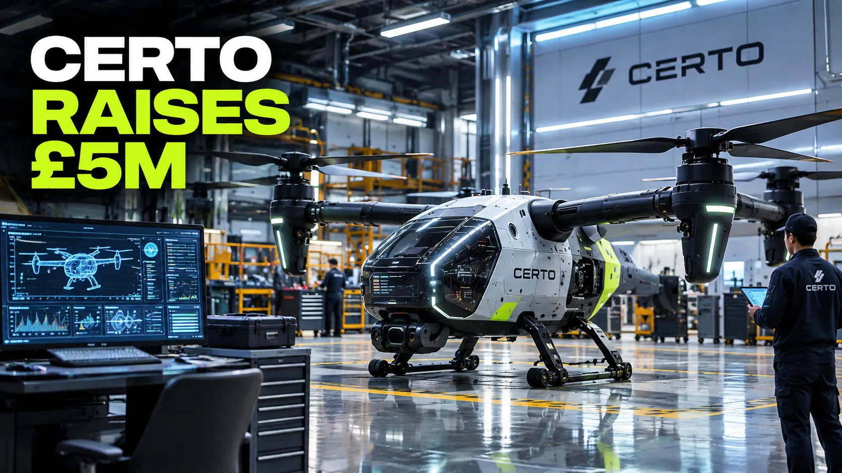 Certo Aerospace Raises £5 Million to Take Its Autonomous Heavy-Lift Aircraft From Prototype to Production