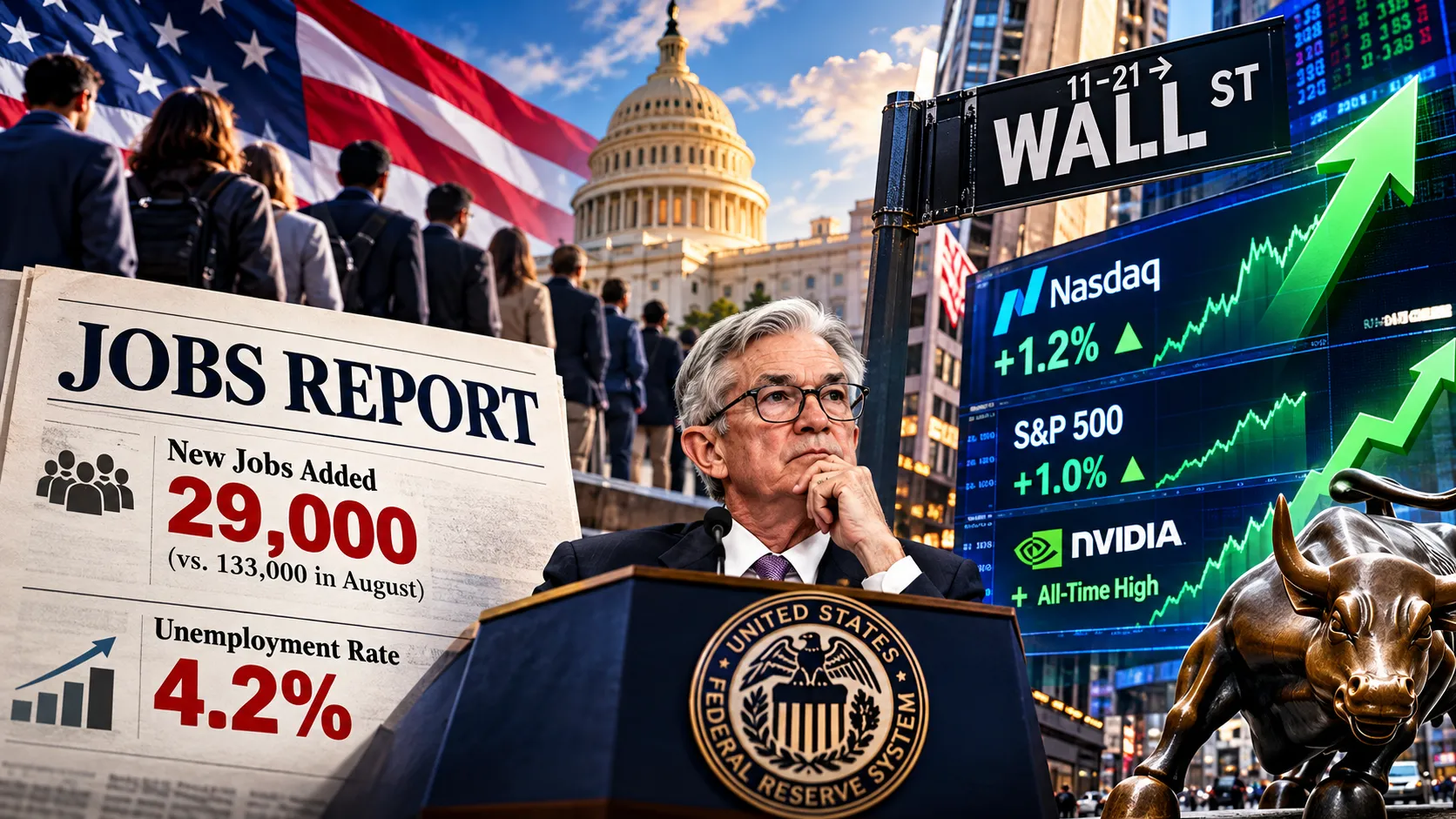Weak US Jobs Report Lifts Wall Street as Traders Scale Back Bets on Another Fed Rate Hike
