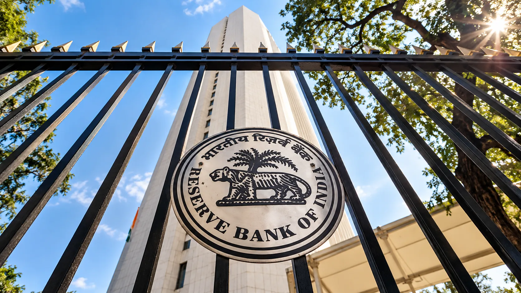 Reserve Bank of India Behind Gate.png