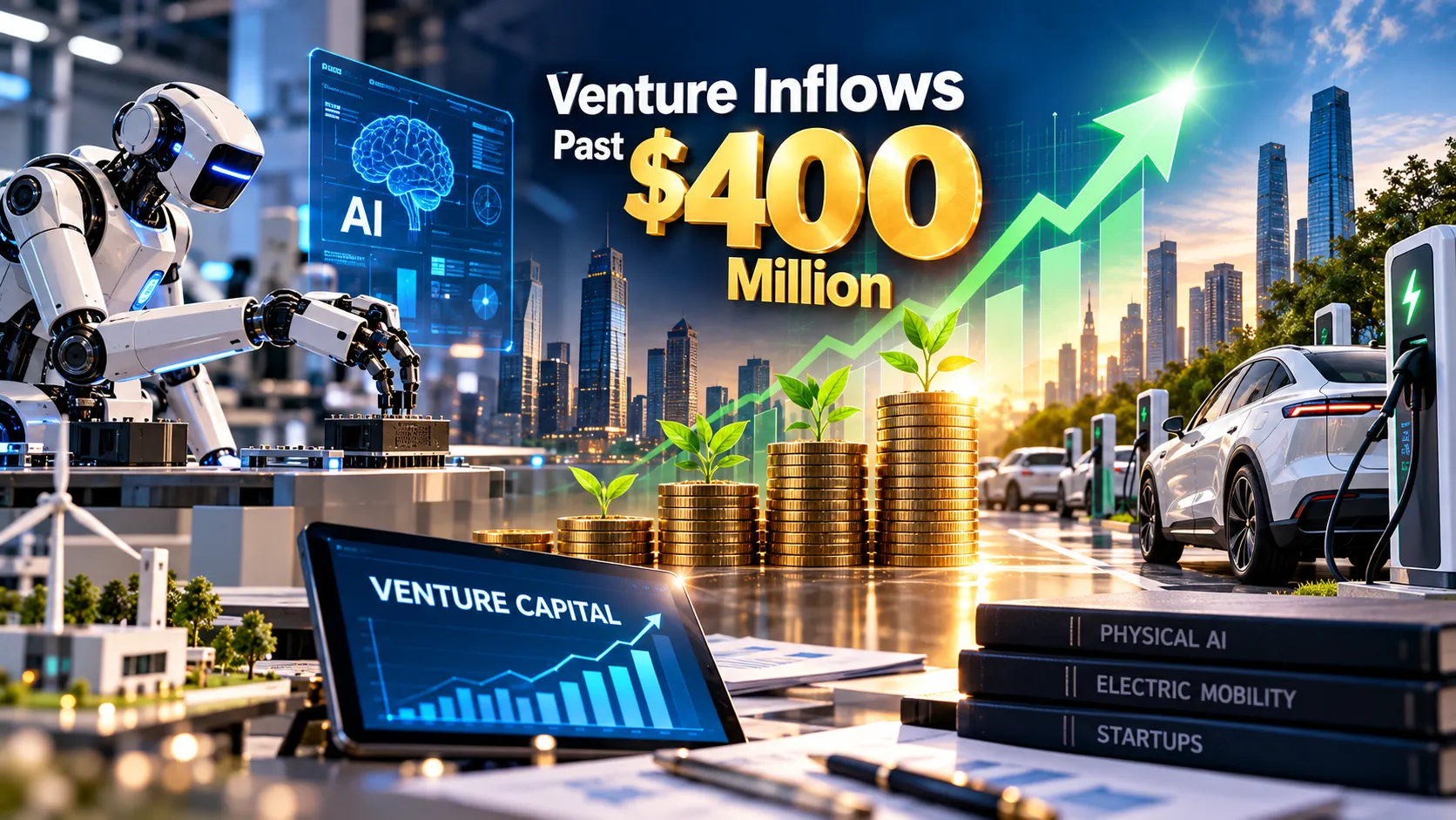 Physical AI and Electric Mobility Push Weekly Venture Inflows Past $400 Million as October Opens Strongly