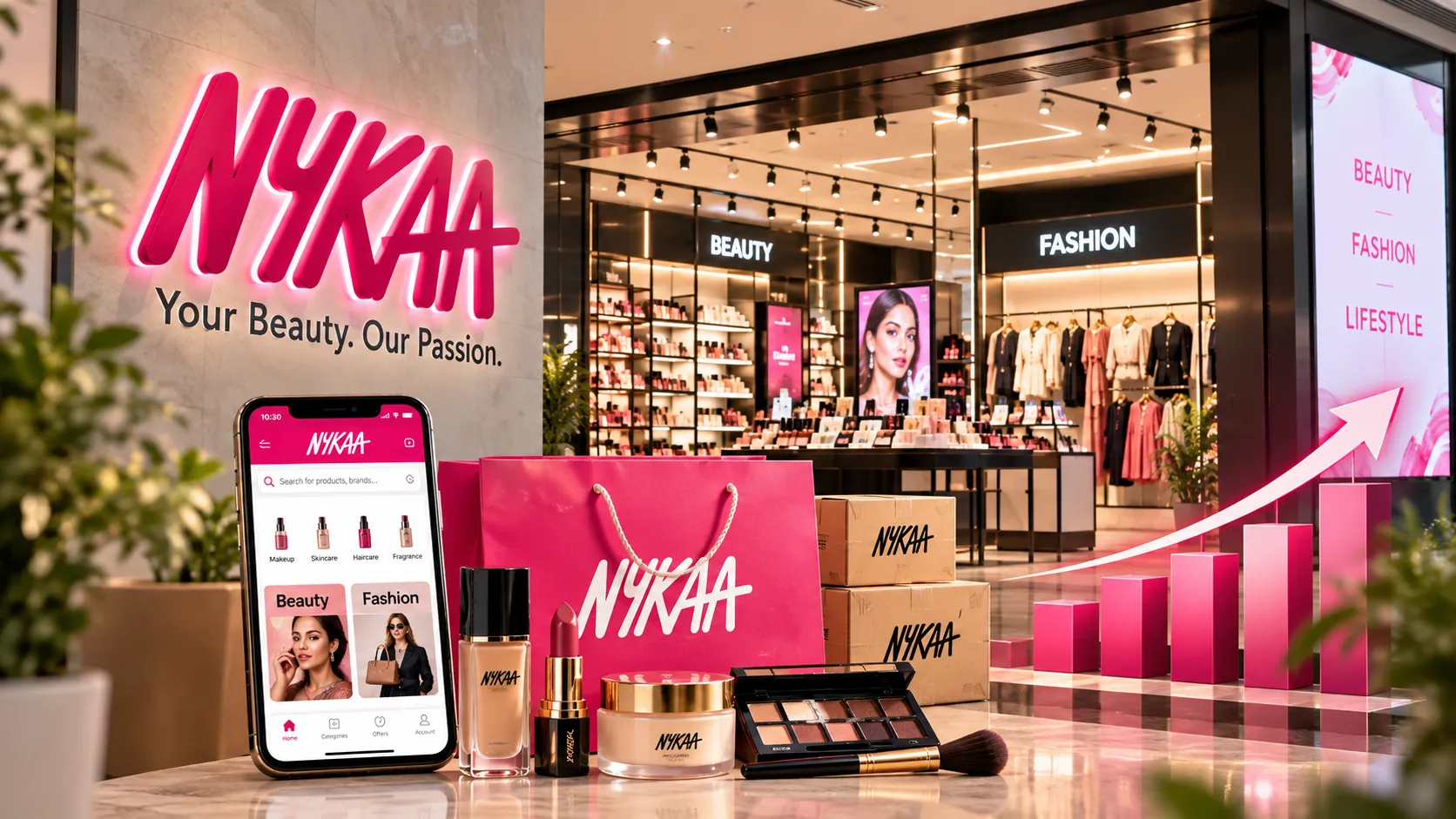 Falguni Nayar's Nykaa Signals Close to 30% GMV Growth as Fashion Accelerates and Store Count Reaches 338