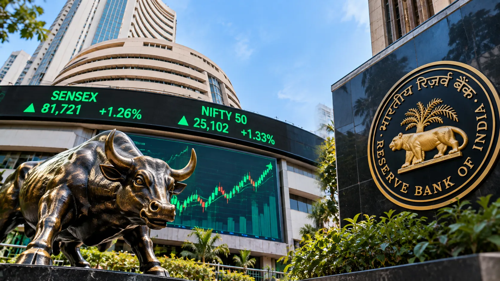 Sensex and Nifty Break a Historic Losing Run, but the RBI's Rate Decision Now Holds the Key