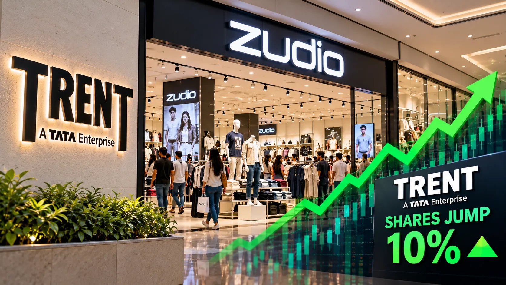 Trent Shares Hit 10% Upper Circuit as Zudio Crosses 1,000 Stores and Revenue Growth Re-Accelerates