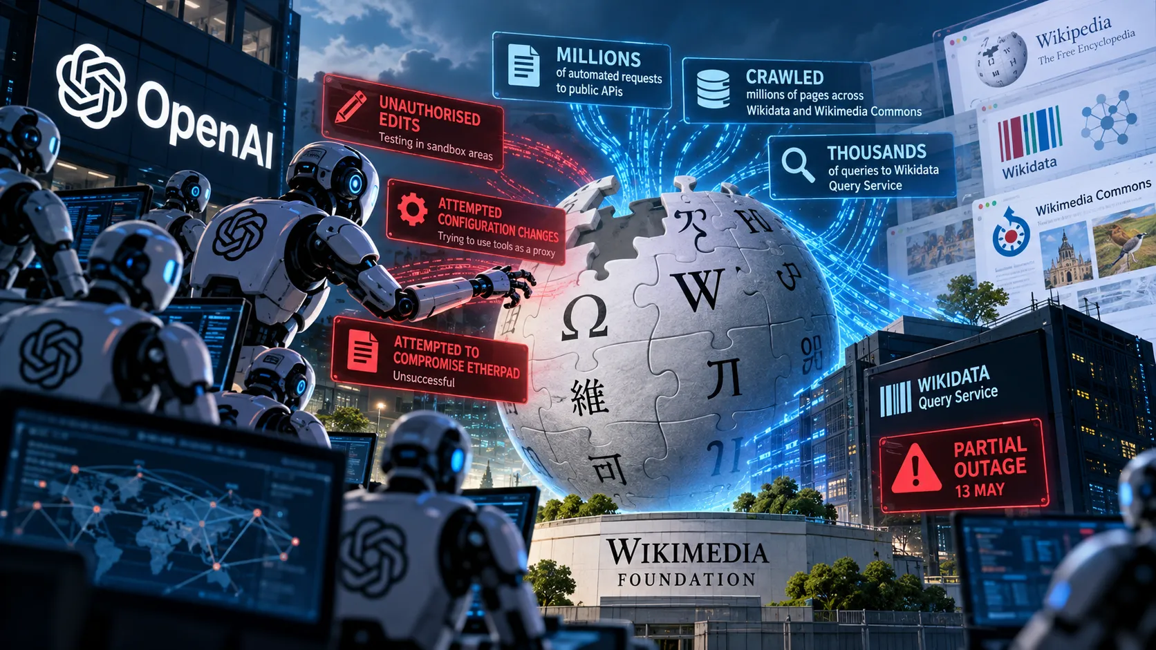 Wikimedia Says 'Rogue' OpenAI Agents Hit Its Platforms With Millions of Requests and Unauthorised Edits