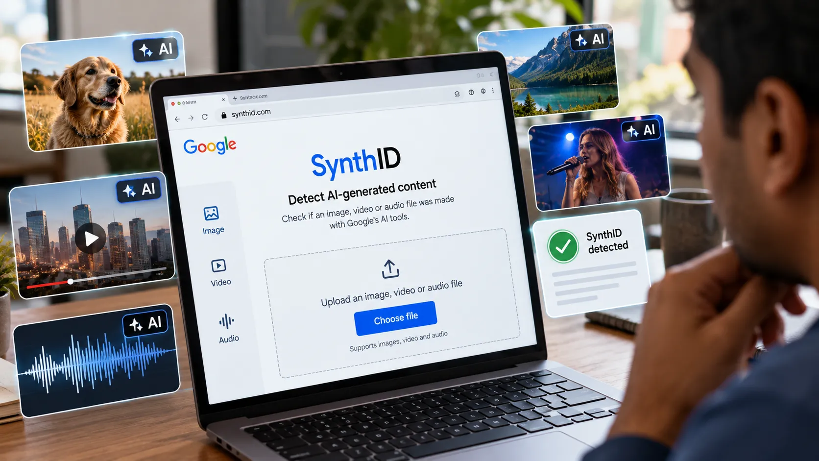 Google Opens SynthID Website to Everyone to Check Whether Images, Video and Audio Were Made With AI