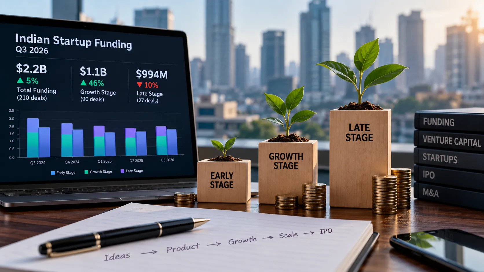 Late-Stage Startup Funding Slips to $994 Million in Q3 as Growth-Stage Rounds Reach $1.1 Billion
