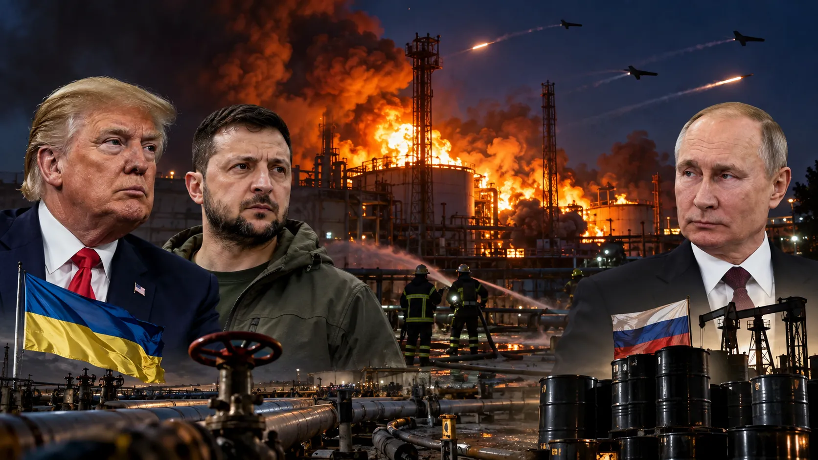 Russia Strikes Ukrainian Gas Sites Hours After Trump Announces ‘Energy Ceasefire’ as Fuel Prices Bite