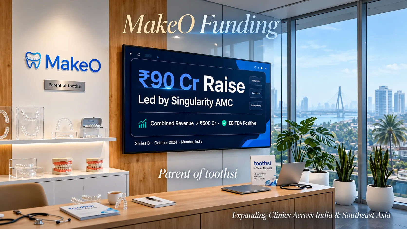 Toothsi Parent MakeO Raises ₹90 Crore to Build an India–Southeast Asia Dental Platform After Turning EBITDA Positive